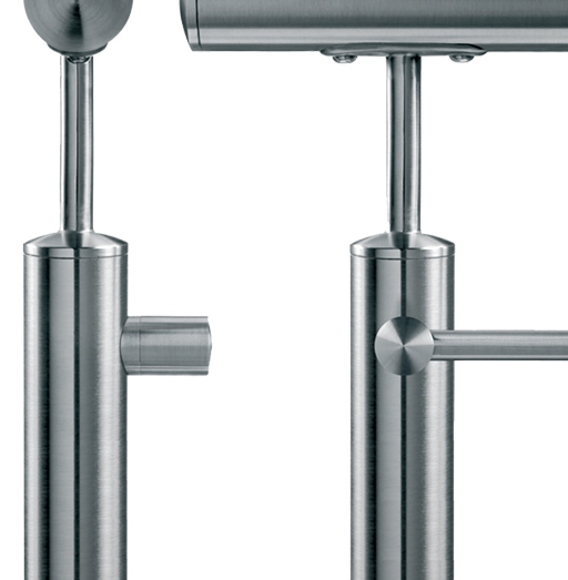 Stainless Steel Crossbar Railings by LA Railings