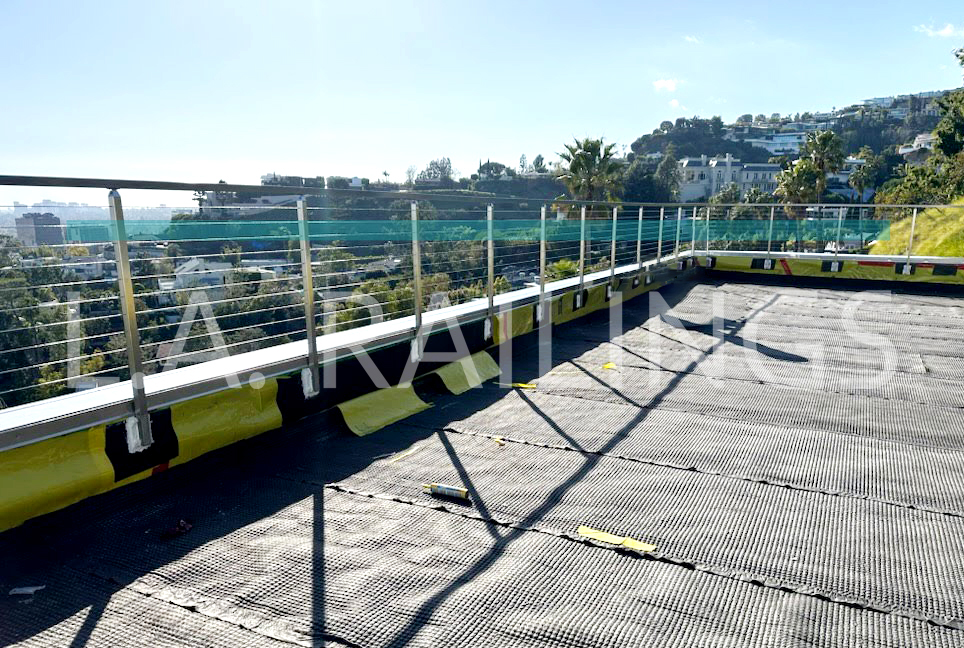 Fascia Mounted Cable Railings by LA Railings