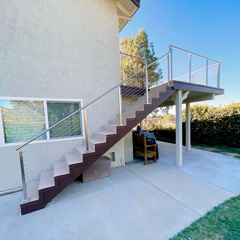 Top Mounted Cable Railings by LA Railings