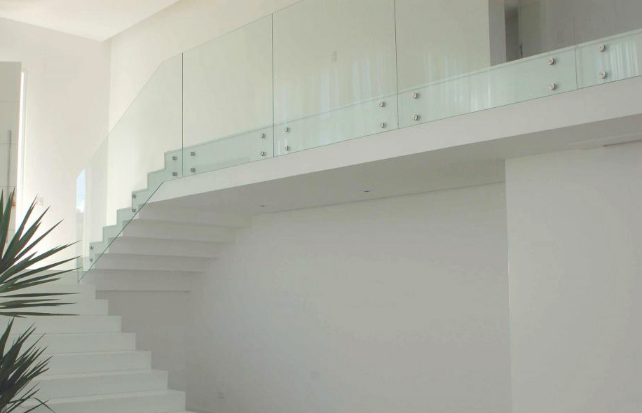 Glass Railings with Standoffs without Top Cap Rails by LA Railings