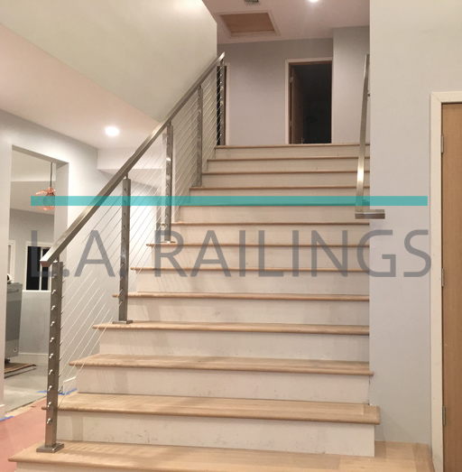 Ladera Heights - Residential - An all stainless steel cable railing installation by LA Railings