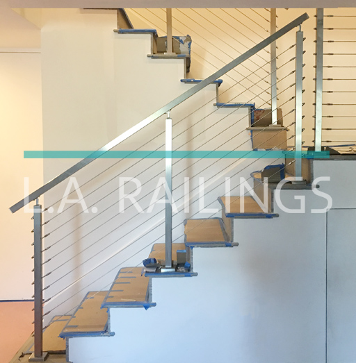 Beverly Hills - Residential - An all stainless steel cable railing installation by LA Railings