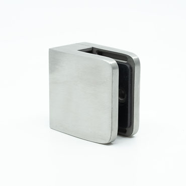 316 Stainless Steel Wall-to-Glass or Square Post-to-Glass Clamp for Glass Railing